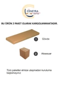 TSA1237BS LEM Tv Sehpası Beyaz-Silver 120cm thumbnail 8