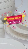 ARYILDIZ YEMEK TAKIMI 61 PARÇA 6130 thumbnail 5