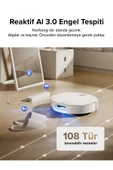 Roborock QRevo CurvX Akıllı Robot Süpürge Beyaz thumbnail 6