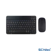 ScHitec Bluetooth Klavye + 2,4 Ghz+Bluetooth Mouse Seti Type-C Şarjlı Siyah thumbnail 2
