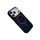 iPhone 17 Pro Luno Deri Magsafe Kapak - Mavi thumbnail 2