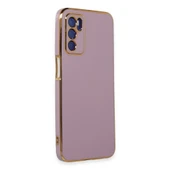 Oppo A16 Kılıf Volet Silikon - Mor thumbnail 2