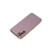 Oppo A16 Kılıf Volet Silikon - Mor thumbnail 3