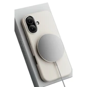iPhone 17 Wonder Deri Magsafe Kapak - Beyaz thumbnail 3
