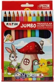 Fatih Kuru Boya Üçgen Jumbo 12 Renk thumbnail 1