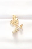 Pirinç Gold Renk Küpe thumbnail 2