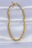 316L Çelik Gold Renk Arpa Model Kolye thumbnail 2