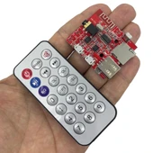 MP3 Kumandalı Bluetooth Amfi Modülü SD Kart + USB thumbnail 1