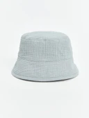 LCW baby Mavi Basic Erkek Bebek Bucket Şapka thumbnail 1