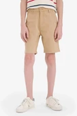 Defacto C2955 Bej Erkek Çocuk Gabardin Şort thumbnail 1