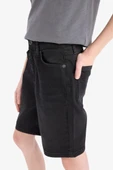 Defacto D7898 Siyah Erkek Çocuk Jean Şort thumbnail 7