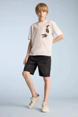 Defacto D7898 Siyah Erkek Çocuk Jean Şort thumbnail 2