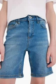 Defacto D7899 Mavi Erkek Çocuk Jean Şort thumbnail 6
