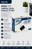 Mas 937 Çelik Kıskaç 51 mm 12 Adet - Siyah thumbnail 1