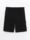 XSIDE Siyah Slim Fit Erkek Kargo Şort thumbnail 6