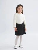 LCW Kids Siyah Beli Lastikli Basic Kız Çocuk Şort Etek thumbnail 1