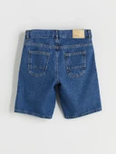 LCW Kids Indigo Basic Erkek Çocuk Jean Şort thumbnail 3