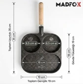 Madfox TrioChef 3 Gözlü Granit Döküm Tava thumbnail 3
