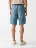 LCW Jeans İndigo Regular Fit Erkek Jean Şort thumbnail 4