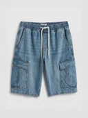LCW Jeans İndigo Regular Fit Erkek Jean Şort thumbnail 5