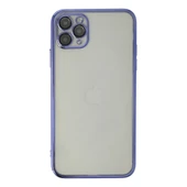 Apple İphone 11 Pro Kılıf Razer Lensli Silikon - Mor thumbnail 1