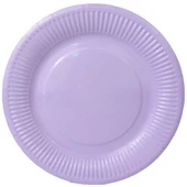 Tabak Karton Makaron Lila 23 cm 8'lı thumbnail 1