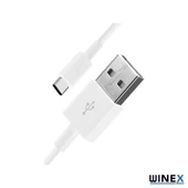 Winex USBA to Type-C Data ve Şarj Kablosu 5845 Beyaz thumbnail 3