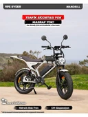 Ape Ryder Mandrill 1000 W Gri Elektrikli Bisiklet thumbnail 5