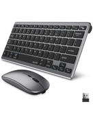Kablosuz Bluetooth Klavye Mouse Seti Şarjlı Tablet Laptop Uyumlu thumbnail 4