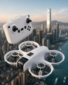 Işıklı Mini Drone Çift Batarya Ve Yedek Pervane Setli thumbnail 1