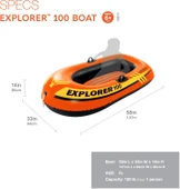 İntex Tek Kişilik Explorer Bot 100(147X84X36) thumbnail 2