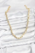 Gold Renk Pirinç Tifani Model Kadın Kolye thumbnail 2