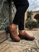 Taba Bağcıksız Yüksek Taban Erkek Sneaker Bot thumbnail 5