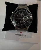 Swiss Plus Man Watch Basic Seri Model-7 ST3504AGS Lüx Black-Silver(Kol Saati) thumbnail 1