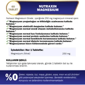 Nutraxin Magnesium Sitrat 250 Mg 60 Tablet thumbnail 2