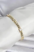 Xuping Punta Model Gold Renk Kadın Bileklik thumbnail 1
