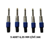 5 Adet 6.35 Mm Mono Çivi Jak Seti thumbnail 1