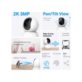 TP-Link Tapo TC71 2K Gece Görüşlü Wi-Fi Kamera thumbnail 2