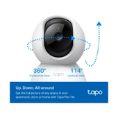 TP-Link Tapo TC71 2K Gece Görüşlü Wi-Fi Kamera thumbnail 3