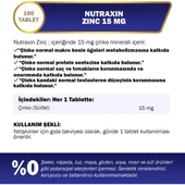 Nutraxin Zinc 15 Mg 100 Tablet thumbnail 1