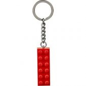 LEGO Brick 853960 2x6 Red Key Chain thumbnail 3