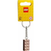 LEGO Brick 853793 2x4 Rose Gold Keyring thumbnail 2