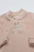 Bistyle Tulum Kadife I Love Daddy 15125 Bej thumbnail 2