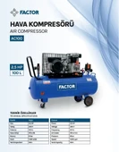 Factor Hava Komprasörü 100 Lt Z-0.17/8-100 thumbnail 2