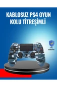 SAYARMARKT Bluetooth Kablosuz PS4 Gamepad Çift Motorlu Siyah Controller thumbnail 1