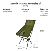 FreeCamp Waylay Katlanır Sandalye-HAKİ thumbnail 2