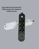 3 Usb Portlu Üçlü Priz Cxe103 thumbnail 2