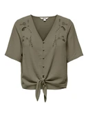 15371083 ONLEVALOU METTE 2/4 KNOT TOP WVN thumbnail 5