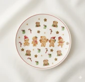 LEBRON 6 Parça Gingerbread Temalı Pasta Tabağı Seti – 16 cm thumbnail 2