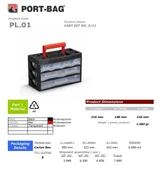 Portbag PL01 Caby 3/11 Çekmece Seti thumbnail 2